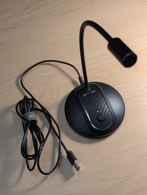 JOUNIVO USB Mic for Zoom/Teams/Dictation   Flexible Neck, One-Tap Mute