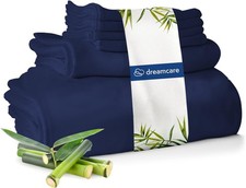 DREAMCARE 100 Rayon Bamboo Sheets King Size - 4pc Cooling Sheets King Size