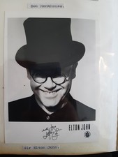Elton John Signed Photo