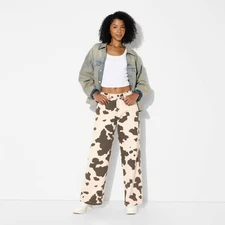 Women's High-Rise Straight Leg Pants - Wild Fable