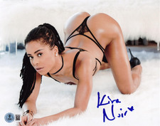 Hot Sexy Kira Noir Signed 8x10 Photo Adult Star Authentic Autograph Beckett