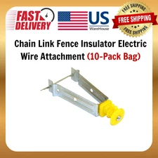 Chain Link Fence Insulator Electric Wire Attachment (10-Pack Bag)