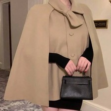 Beige Ribbon Cape Coat - Brand New, Size 77