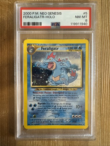 Feraligatr (Unlimited) graded PSA 8 for sale on eBay