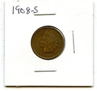 1908-S KEY DATE INDIAN HEAD PENNY VG/F!!!