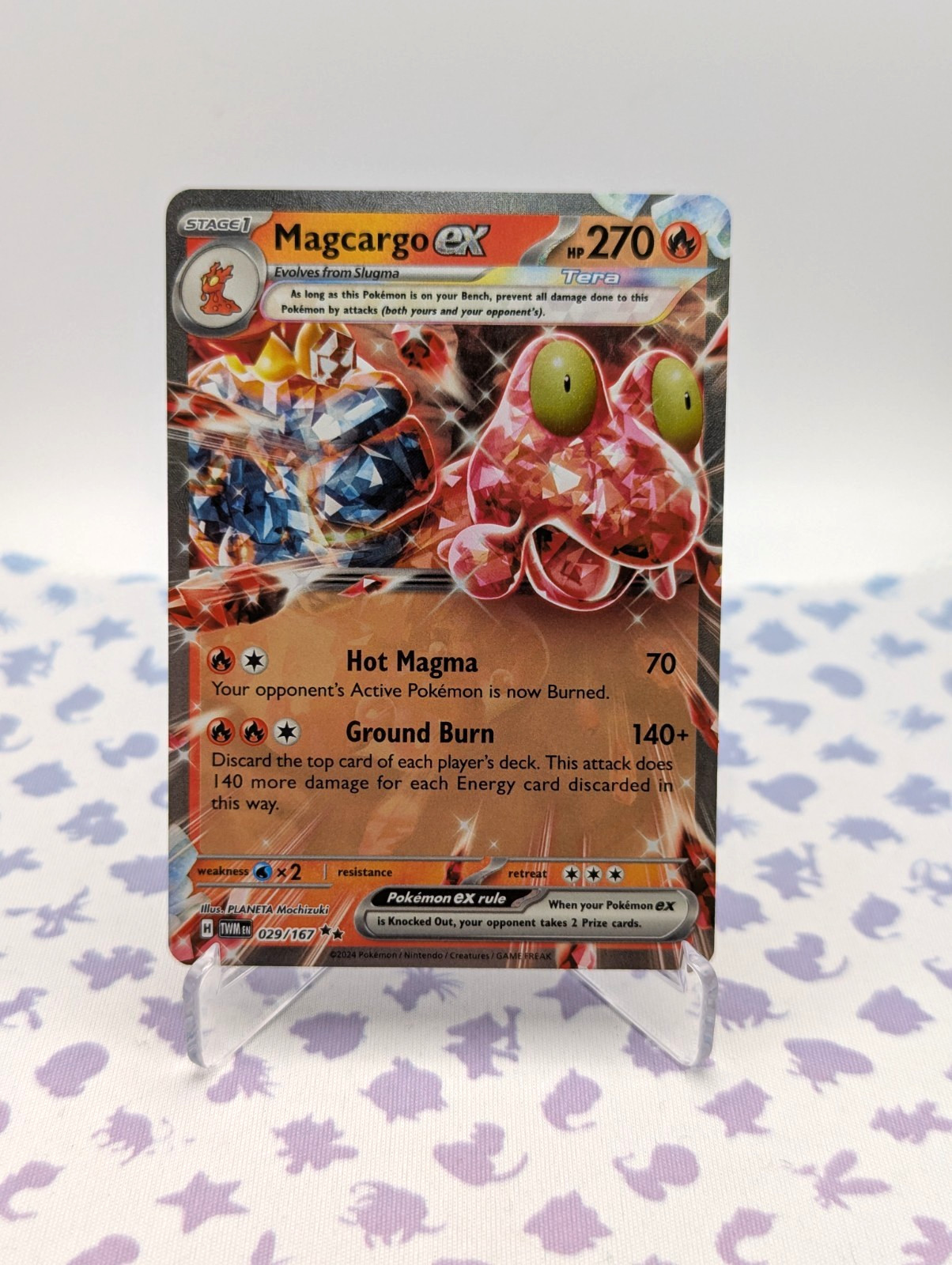 Magcargo EX - 29/167 - Double Rare - NM - Twilight Masquerade