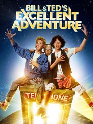 Bill and Ted S Excellent Adventure 1989 2 Movie Poster Art Print Format Color Ce