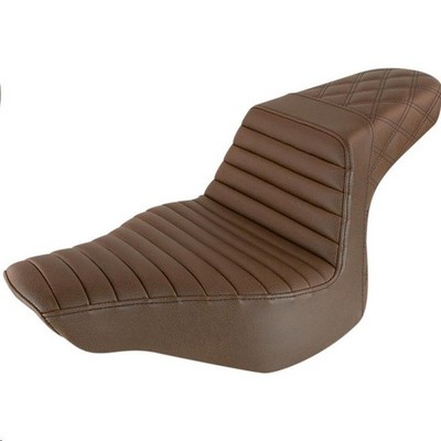 Saddlemen Step-Up Front TR/Rear LS Seat - Brown Motorcycle Street Bike 0802-1370