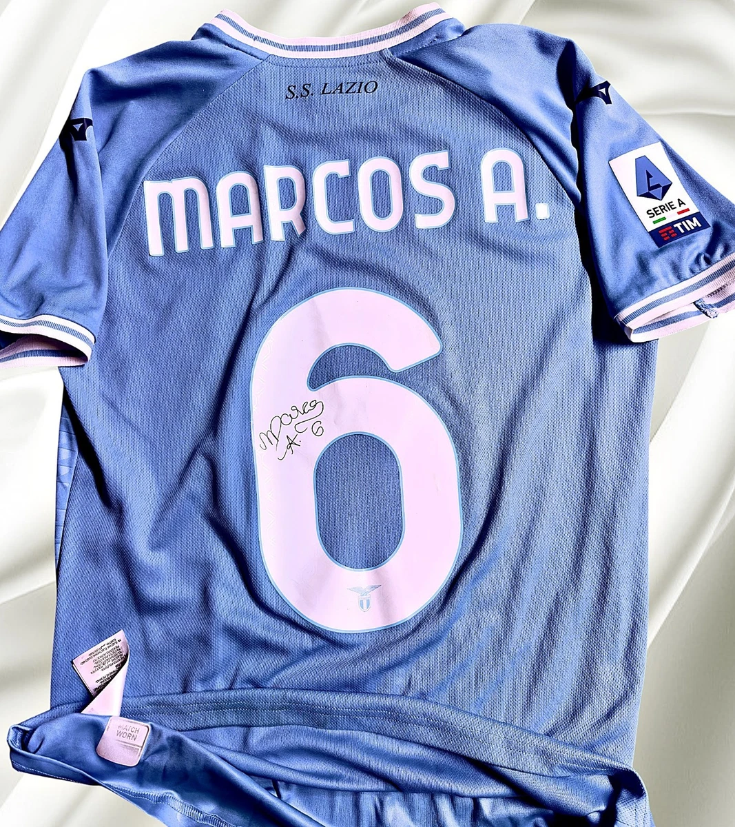 Maillot Lazio Peruzzi – Match Worn / Issued – Vintage Umbro – Fabriqué Au Chili