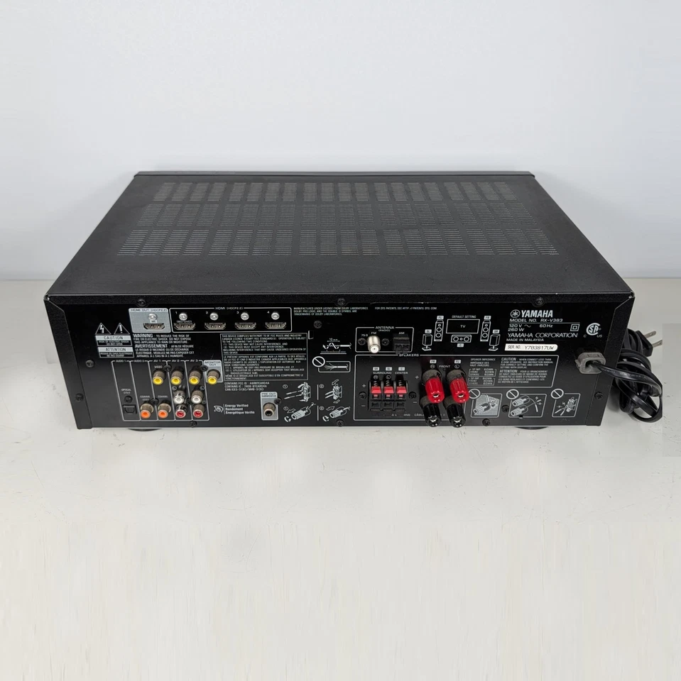 Yamaha RX-V383 5.1 Channel 4K Ultra HD AV Bluetooth Home Theater Stereo - Image 2 of 4