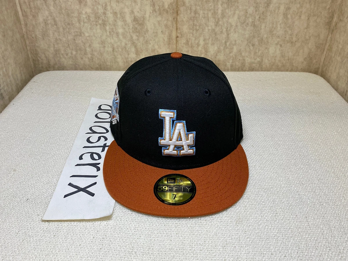 Black and best sale orange dodgers hat