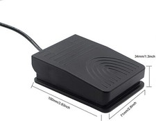 USB Foot Pedal Switch Video Game PC Hands Free One Key Control HID with 2M Cable