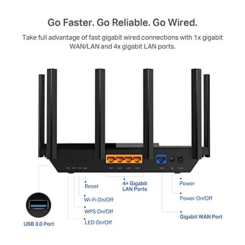 Router WiFi 6 AX5400 (Archer AX73)- Internet inalámbrico Gigabit de doble banda - Imagen 6 de 7