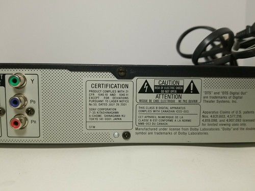 Sony DVP-NS315 CD/VCD/DVD Video Player w/ MP3 Playback Black TESTED NO Remote - Picture 6 of 7