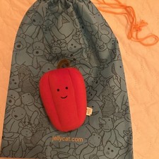 RARE Jellycat red bell pepper & Bag, vivacious vegetable collection  