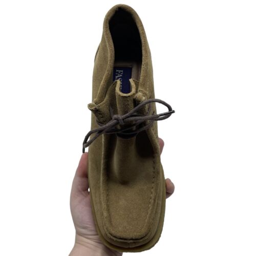 Fashion Bug Vintage Y2K Brown Suede Leather Moccasin Toe Boot Heels Size 7.5 - Picture 10 of 17