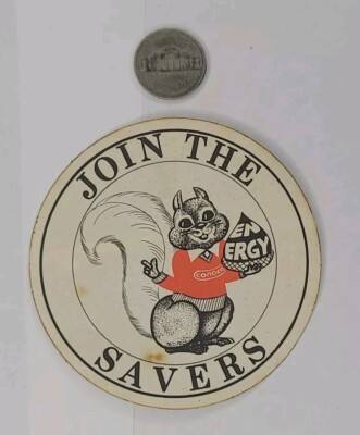 Vintage Conoco  Join The Savers Sticker