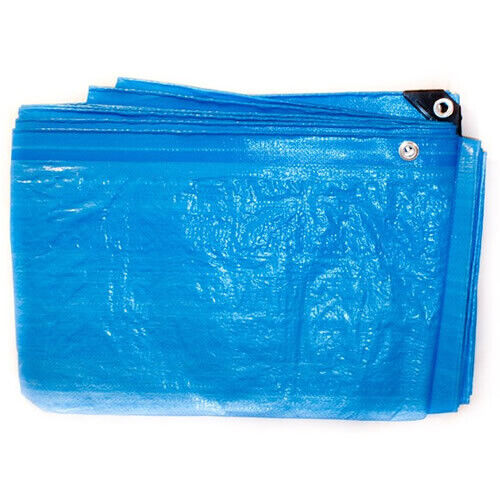 7.0M X 9.0M BLUE STANDARD WATERPROOF TARPAULIN WITH EYELETS - Picture 1 of 1