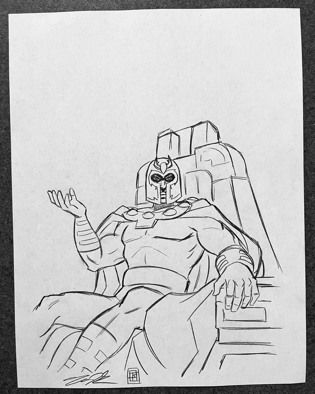 X-Men ‘97 Magneto ORIGINAL PENCIL SKETCH by Tim Shinn