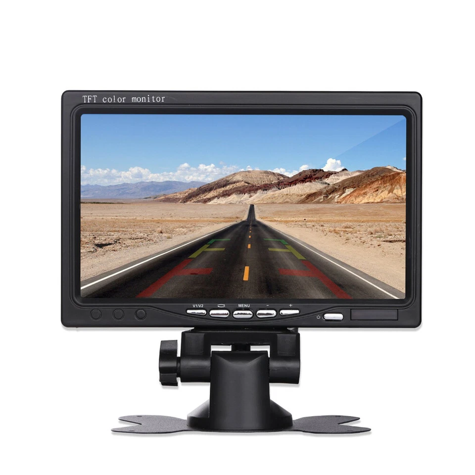 12V 24V 7 inch TFT LCD Color HD Monitor for Car CCTV Reverse Rear View Screen - Image 3 of 4