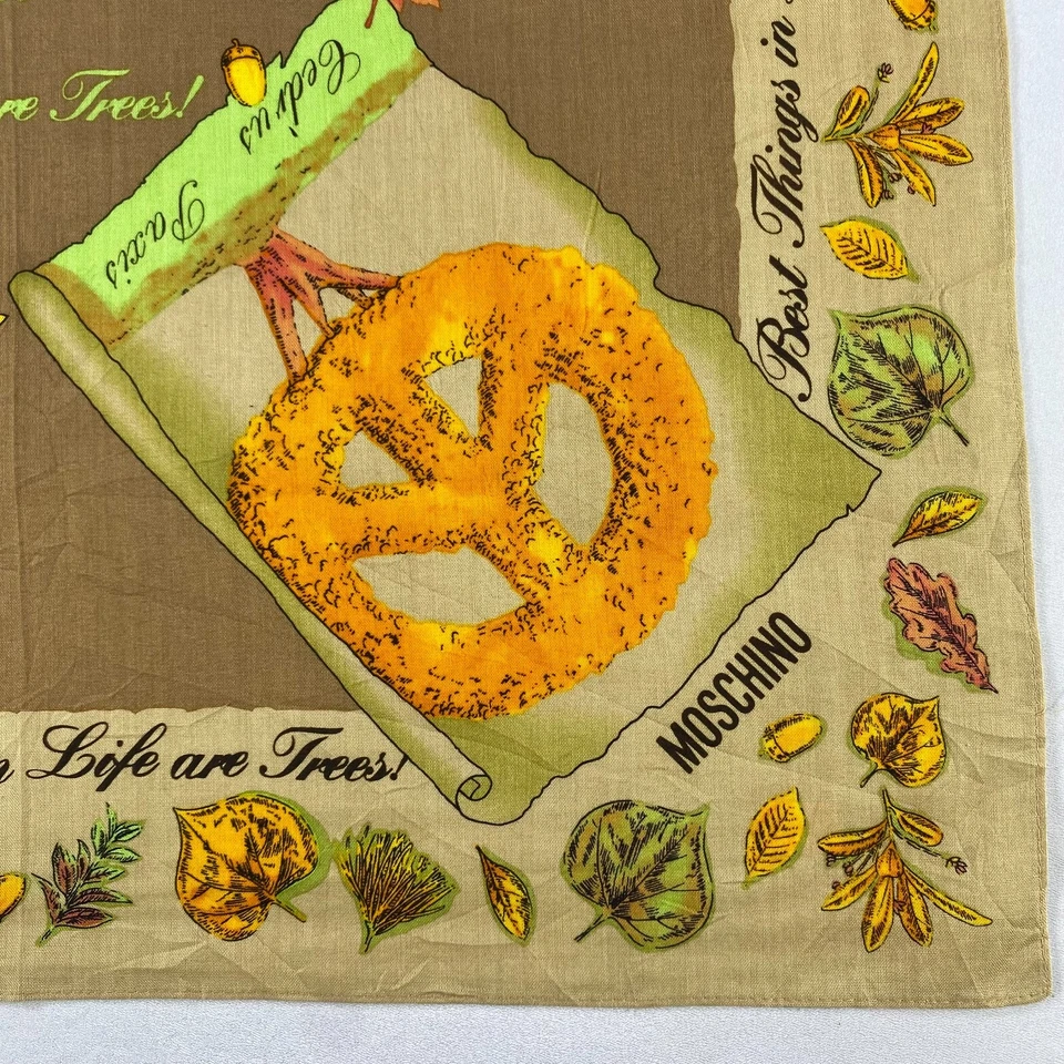 Pañuelo Moschino vintage pañuelo pañuelo pañuelo cuadrado de bolsillo Foto 3 de 4