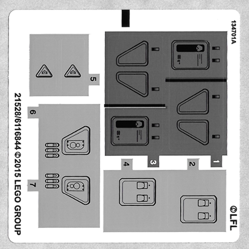 NEW LEGO - Sticker - Star Wars - First Order Snowspeeder - Set 75100 - 第 1/1 張圖片
