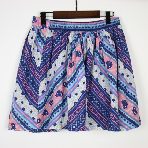 Falda plisada de algodón geométrico FREE PEOPLE PEQUEÑA - Imagen 2 de 3