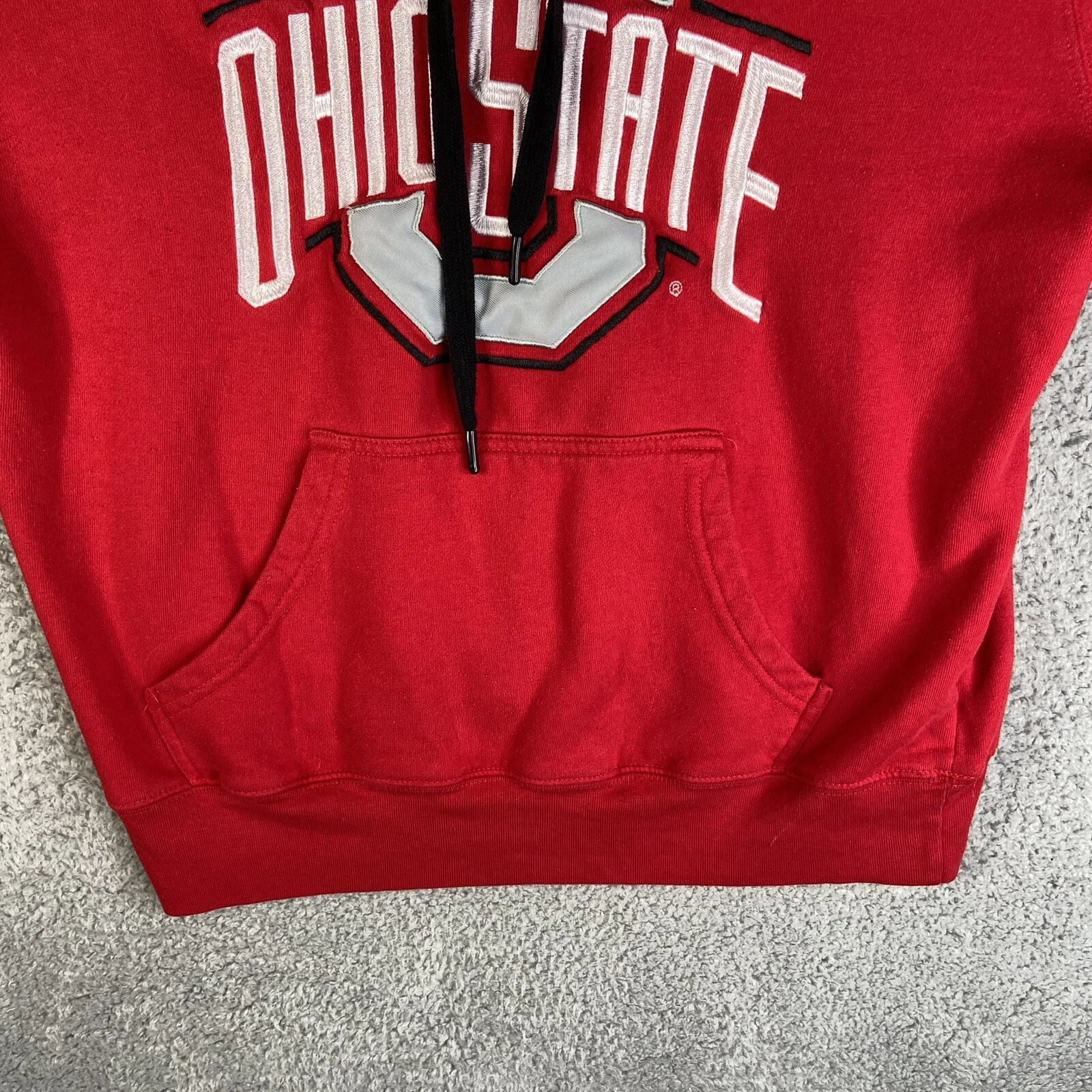 VETEMENTS Felpa con cappuccio The Ohio State University Buckeyes taglia media abbigliamento autentico Varsity