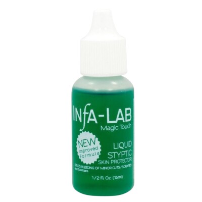 BARBER BEAUTY SALON INFA-LAB MAGIC TOUCH NICK RELIEF STYPTIC LIQUID 1 PC