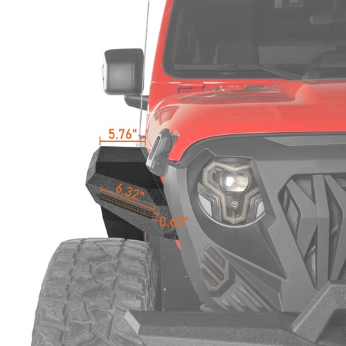 Fit 20-25 Jeep Gladiator JT 4Pcs Steel Front & Rear Fender Flares w/Turn Signals - Picture 18 of 18