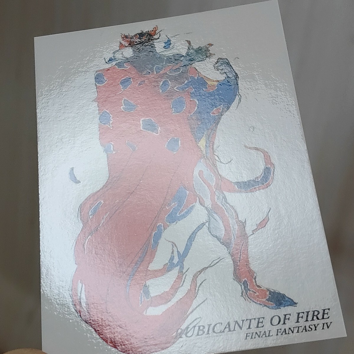 絵画  PARTY FIRE Rubicante of Fire Final Fantasy 4 Art Museum Card 1st Ed