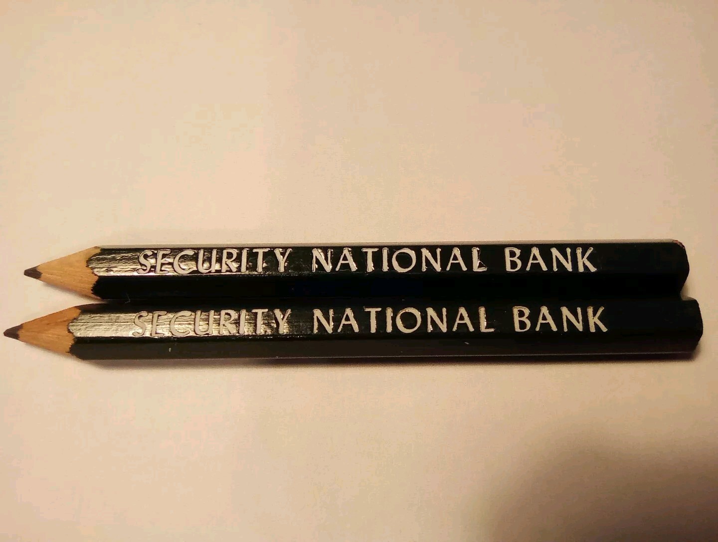 Vintage Security National Bank Collectible Pencils for Your Collection-image