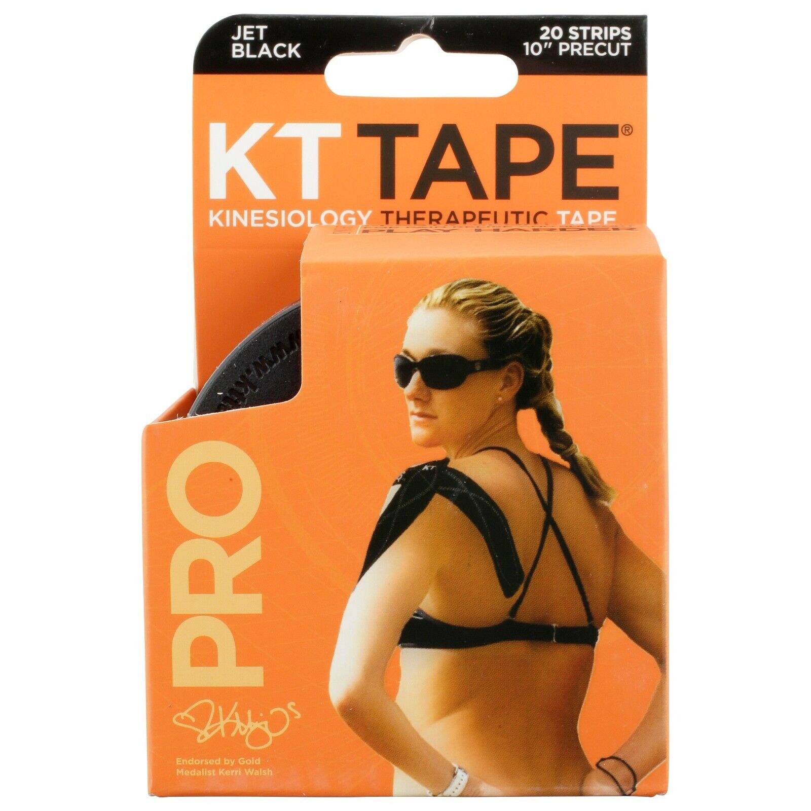 KT Tape Pro Synthetic Elastic 20 Pre Cut Strips Therapeutic Tape