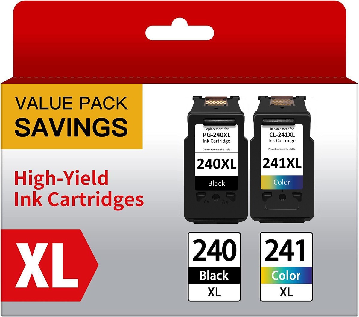 PG-240XL CL-241XL Ink Cartridge Combo Pack For Canon PIXMA MG3600 MG2220 MX392 MX452 TS5120