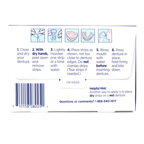 Polident Super POLIGRIP Denture Adhesive Strips Pack of 40 คณะ