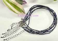 Wholesale Lot 6 Pcs 2mm Natural Sapphire Anklets Crystal Healing Energy