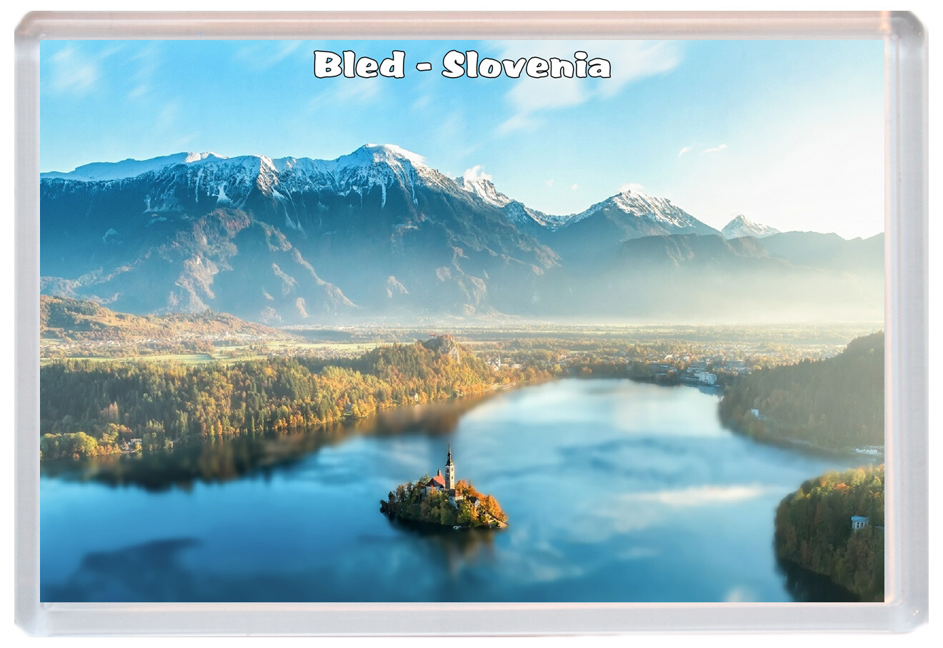 Magnete Da Frigo Slovenia | Serie EU | Souvenir In Vinile | 6,3 X 8,9 Cm | Regalo Da Viaggio