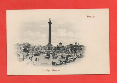 London Trafalgar Square (K5654) Postkarte Schwarzweiß, DND