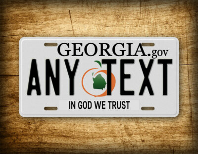 Personalized Georgia 2007-2012 Replica License Plate Customized Novelty