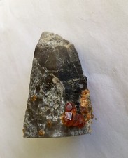 69g 100% Natural Spessartine Garnets On Smoky Quartz Crystal