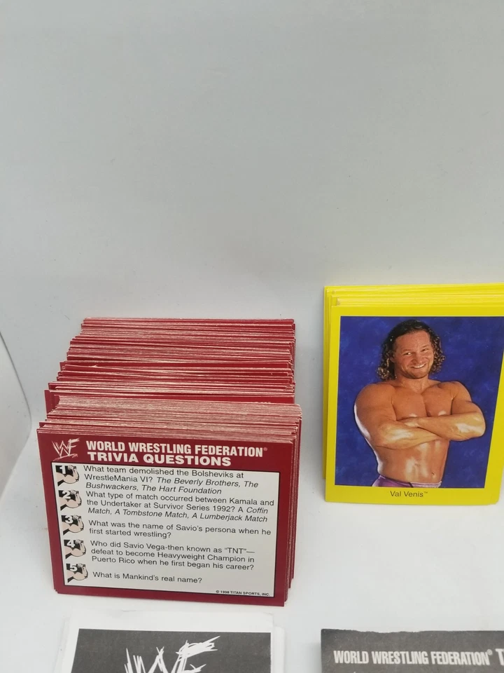 Cardinal WWF 1999 SEGUNDA EDICIÓN TRIVIA JUEGO COMPLETO Foto 3 de 4