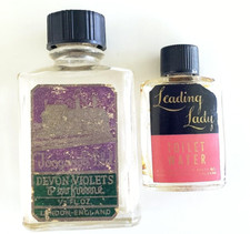 2 Vintage Empty Perfume Bottle  Lot Toogood D...