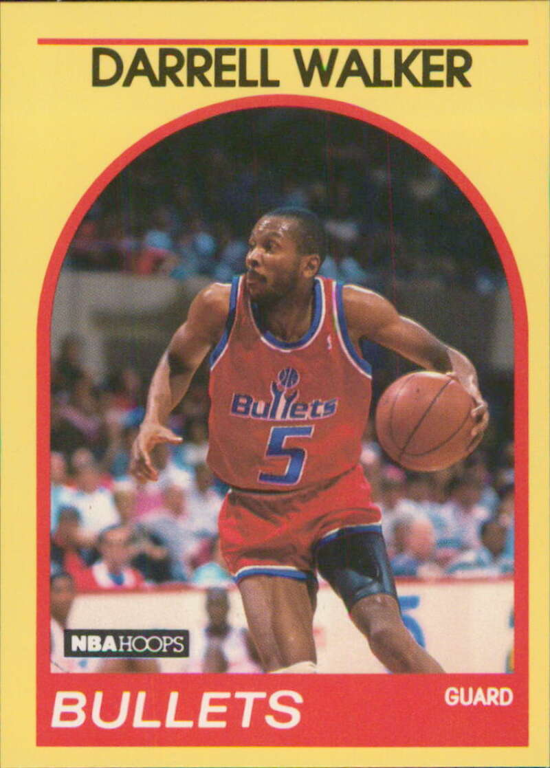 1989-90 Hoops 100 Superstars #98 Darrell Walker Washington Bullets