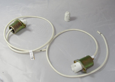 Custom Deli Inc 47 Quartz Lamp Socket Set w/ Wire Nut GESS