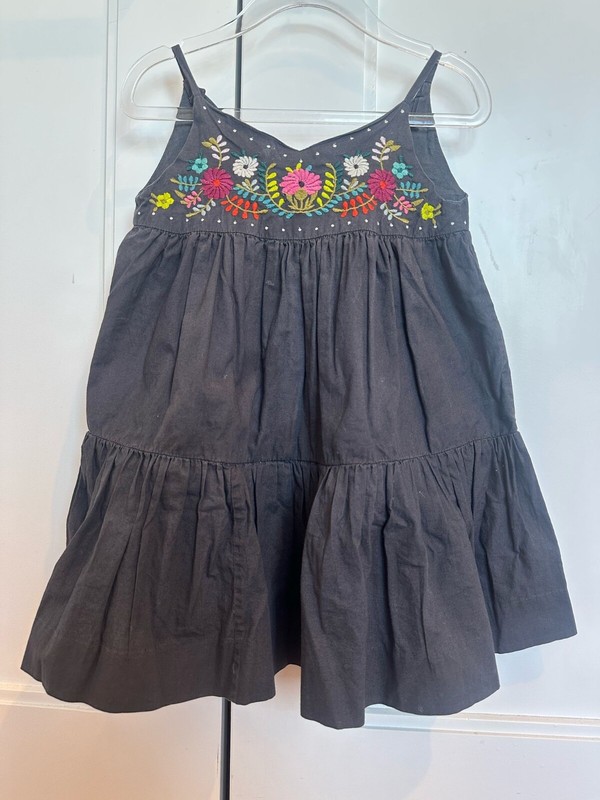 BONPOINT Thunder Anya cotton poplin dress Size 4