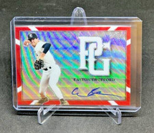 2021 Leaf Perfect Game National Showcase EASTON SWOFFORD RED WAVE AUTO #2/3