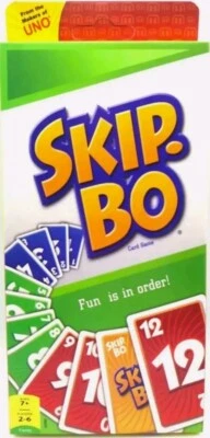 BRENDED Mattel Games Skip-Bo Card Sequencing Game, 162 Cards, 2-6 Players, Age 7 +