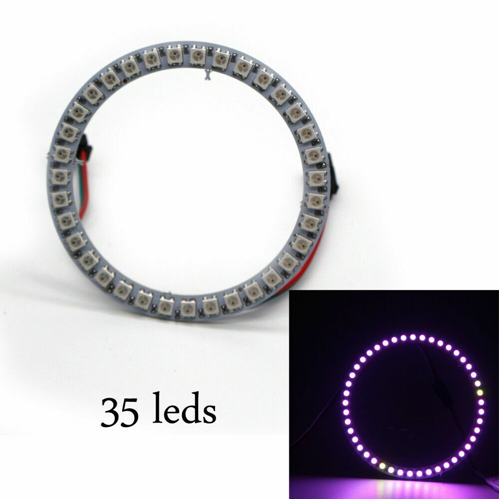 5V WS2812B IC LED Angel Eyes Ring Module Light Halo 5050 RGB Circle ...