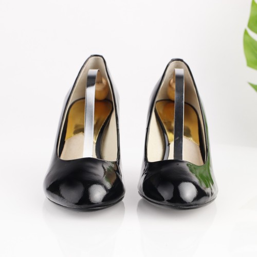 Michael Kors Womens Flex Pump Size 9 WIDE Black Patent Heel Dress Shoe - Picture 2 of 17