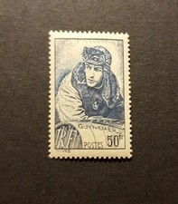 FRANCE TIMBRE GEORGE GUYNEMER AVIATEUR AVIONS N°461 NEUF ** LUXE MNH 1940